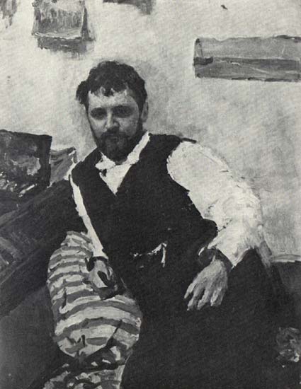Коровин К.А. (ч.б., 1891) | Коровин Константин Алексеевич | Русская портретная галерея