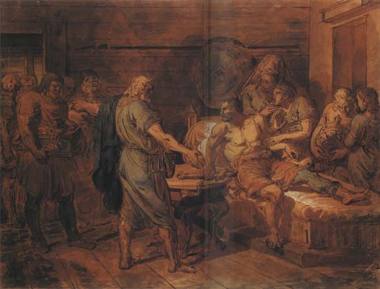 Минин взывает к князю Пожарскому о спасении Отечества (1800-е) | Минин Кузьма (Захарьев-Сухоруков), Пожарский Дмитрий Михайлович (князь) | Русская портретная галерея Минин взывает к князю Пожарскому о спасении Отечества (1800-е) | Минин Кузьма (Захарьев-Сухоруков), Пожарский Дмитрий Михайлович (князь) | Русская портретная галерея