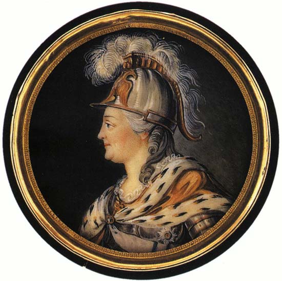 Екатерина II (в образе Минервы, 1789) | Екатерина II Алексеевна | Русская портретная галерея