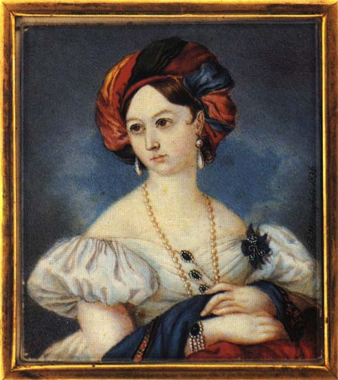 Розен М.А. (баронесса, 1836) | Розен М. А. (баронесса) | Русская портретная галерея Розен М.А. (баронесса, 1836) | Розен М. А. (баронесса) | Русская портретная галерея