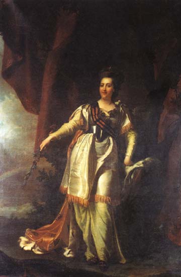 Екатерина II (с георгиевской лентой, 1787) | Екатерина II Алексеевна | Русская портретная галерея