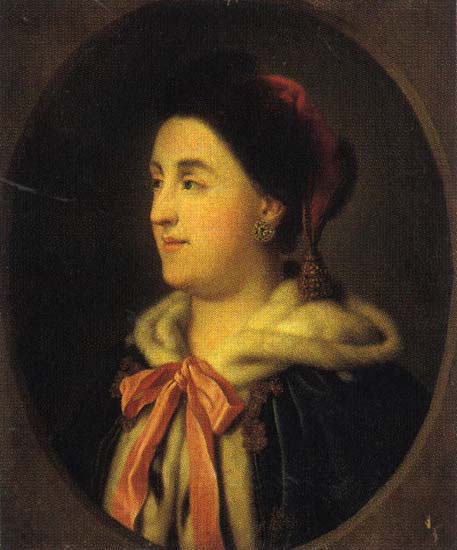 Екатерина II (в меховой шапке, 1780-е (?)) | Екатерина II Алексеевна | Русская портретная галерея
