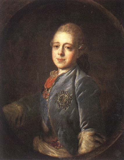 Павел Петрович (великий князь, 1770-е) | Павел I | Русская портретная галерея