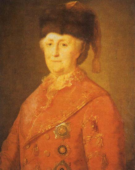 Екатерина II (в дорожном костюме, 1787) | Екатерина II Алексеевна | Русская портретная галерея