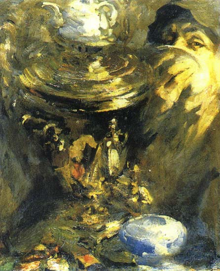 Беляшин Василий Васильевич (автопортрет у самовара, 1910-е) | Беляшин Василий Васильевич | Русская портретная галерея Беляшин Василий Васильевич (автопортрет у самовара, 1910-е) | Беляшин Василий Васильевич | Русская портретная галерея