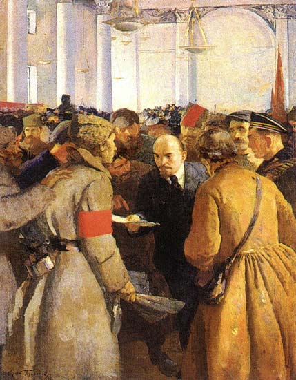 Ленин В.И. (на II съезде Советов среди делегатов-крестьян) | Ленин Владимир Ильич (наст. фам. Ульянов, псевдонимы: Н. Ленин, Вл. Ильин, Тулин) | Русская портретная галерея Ленин В.И. (на II съезде Советов среди делегатов-крестьян) | Ленин Владимир Ильич (наст. фам. Ульянов, псевдонимы: Н. Ленин, Вл. Ильин, Тулин) | Русская портретная галерея