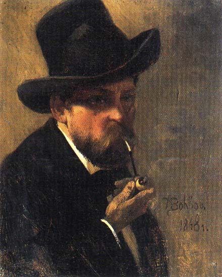 Волков Адриан Маркович (автопортрет, 1868) | Волков Адриан Маркович | Русская портретная галерея
