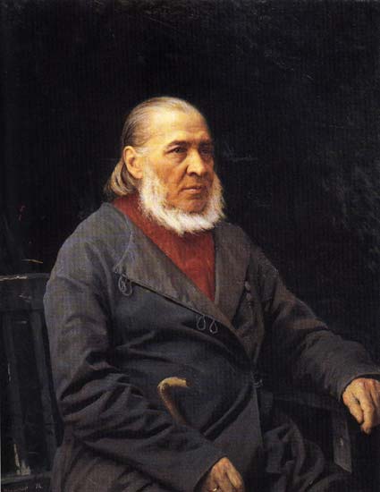 Аксаков Сергей Тимофеевич (1878) | Аксаков Сергей Тимофеевич | Русская портретная галерея