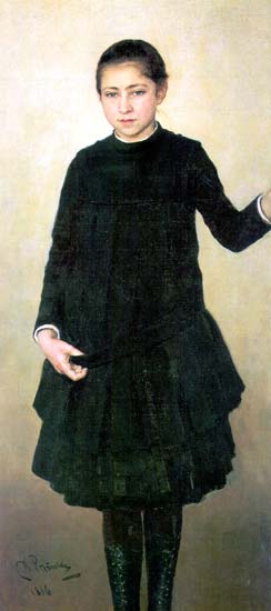 Репина В.И. (дочь художника, 1886) | Репина Вера Ильинична (дочь художника) | Русская портретная галерея