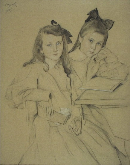 Портрет детей Касьяновых (пастель, 1907) | Касьянова Т. Александровна | Русская портретная галерея Портрет детей Касьяновых (пастель, 1907) | Касьянова Т. Александровна | Русская портретная галерея