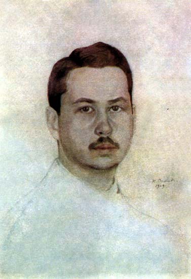 Сомов Константин Андреевич (автопортрет, 1909) | Сомов Константин Андреевич | Русская портретная галерея