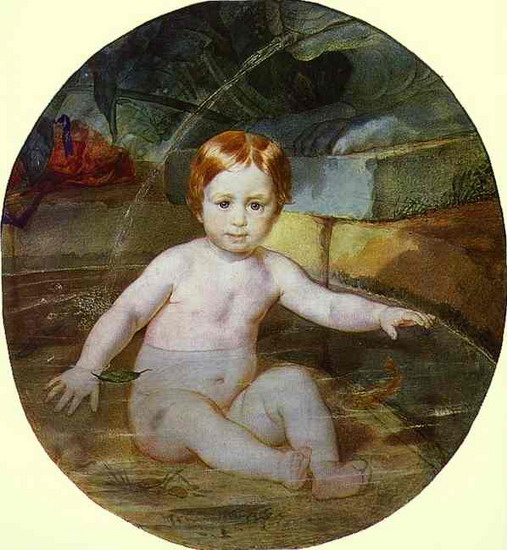 Гагарин А. Г. (князь, в детстве, 1829) | Гагарин А. Г. (князь) | Русская портретная галерея