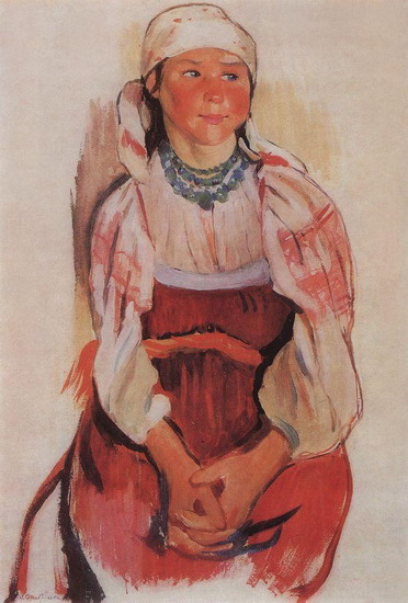 Жегулина Мария (молодуха Мария Жегулина, 1909) | Жегулина Мария | Русская портретная галерея
