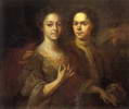 Изображение: Матвеев Андрей (художник, автопортрет с женой Ириной Степановной, 1729 (?))  | Русская портретная галерея