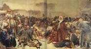 Изображение: Марфа Посадница ("Уничтожение новгородского веча", 1889)  | Русская портретная галерея