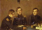 Изображение: Дружинины Андрей, Григорий и Александр Васильевичи (1840-е)  | Русская портретная галерея