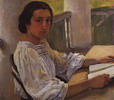 Изображение: Солнцева М.Е. (сестра художницы, 1914)  | Русская портретная галерея